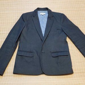 Loden Dager Charcoal Gray Blazer-Style Heavy Durable Cotton Jacket, Made in USA